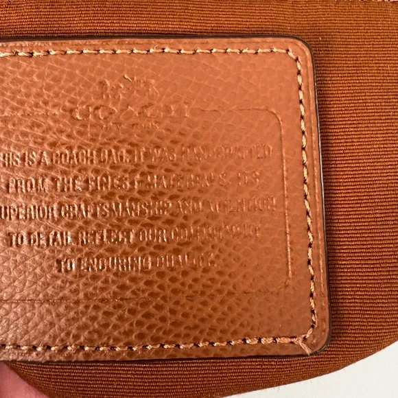 Coach | Christie Crossgrain Leather Satchel shoulder bag Saddle EUC - Picture 13 of 14